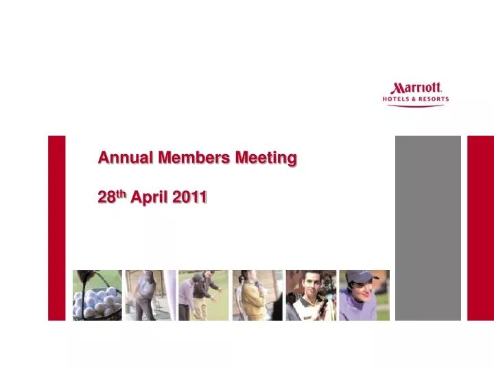 annual members meeting 28 th april 2011