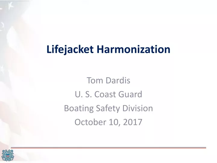 lifejacket harmonization