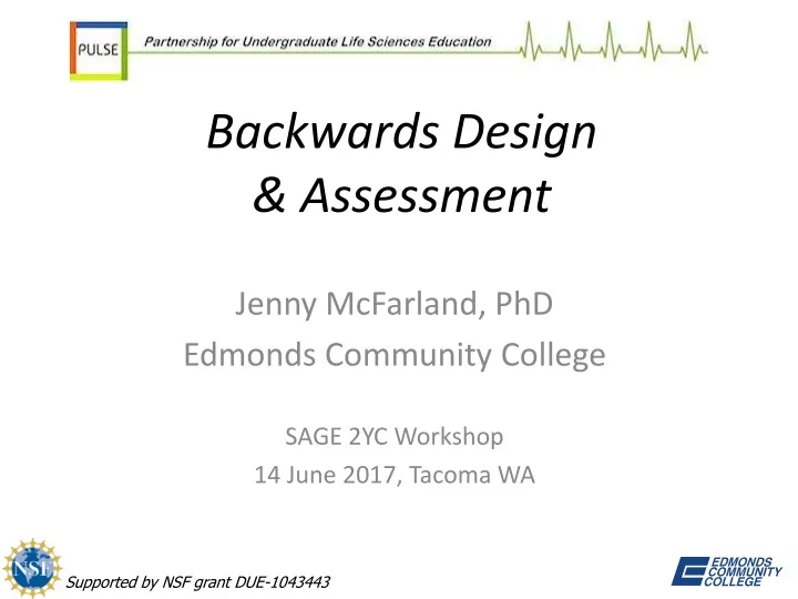 backwards design assessment