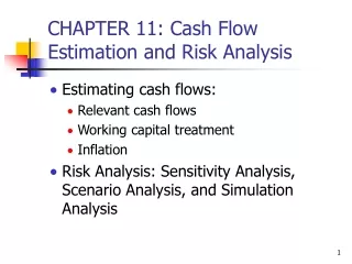 CHAPTER 11: Cash Flow Estimation and Risk Analysis