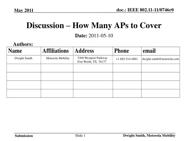 discussion how many aps to cover