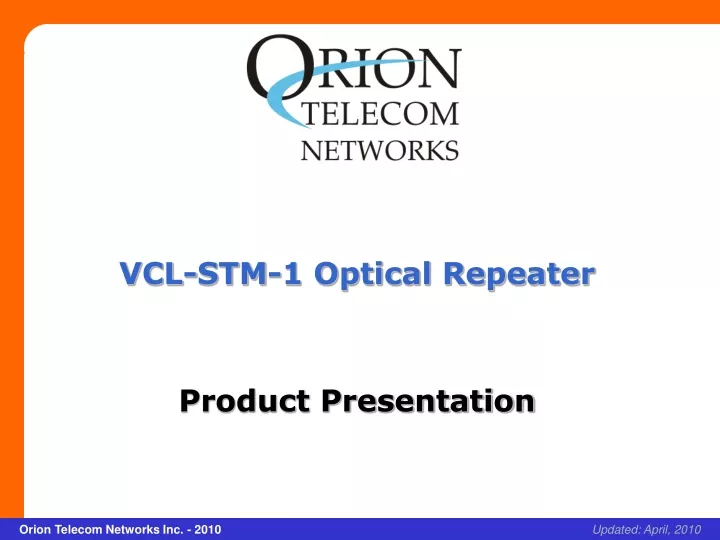 vcl stm 1 optical repeater