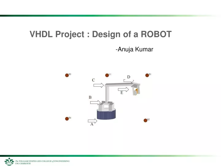 vhdl project design of a robot
