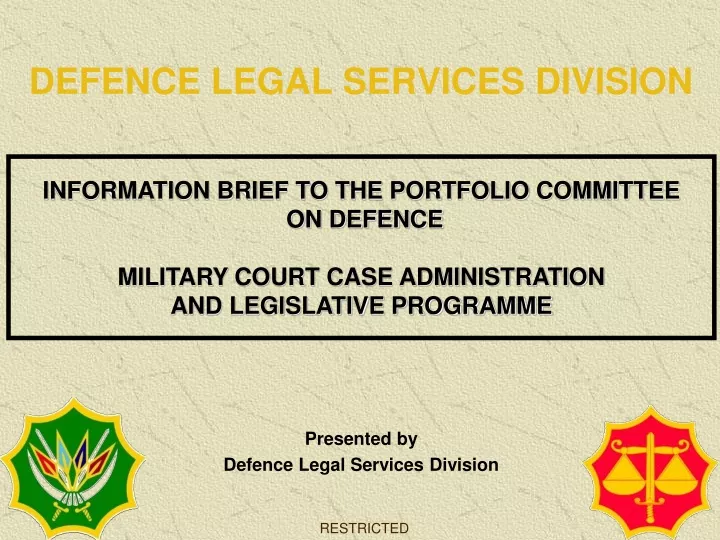 defence legal services division