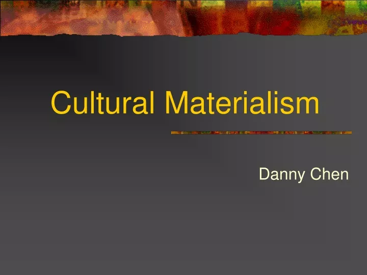 cultural materialism