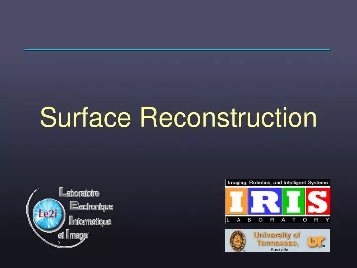 surface reconstruction