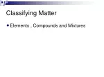 Matter: Elements, Compounds, and Mixtures - slide 1