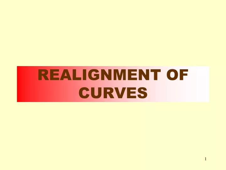 realignment of curves