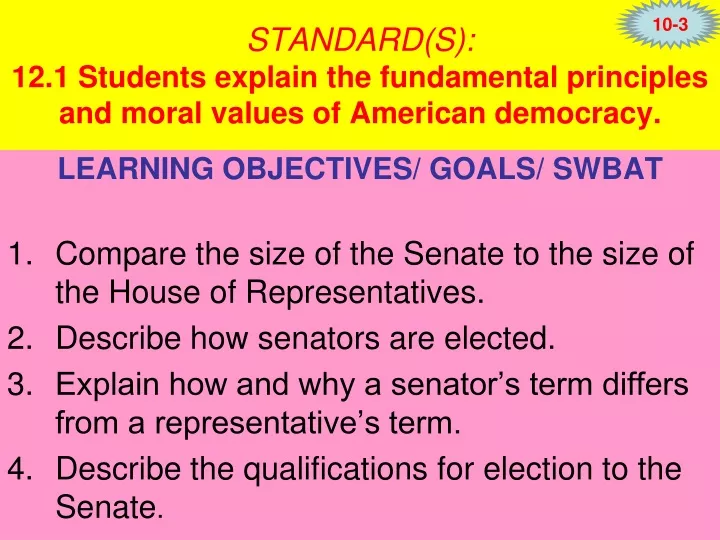 standard s 12 1 students explain the fundamental principles and moral values of american democracy