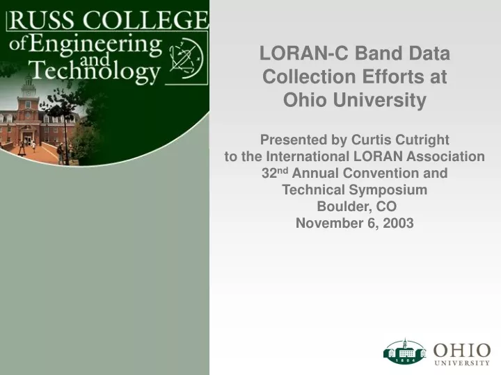 loran c band data collection efforts at ohio