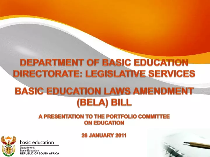 department of basic education directorate