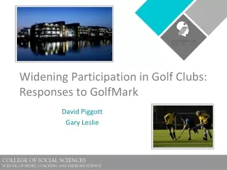 Widening Participation in Golf Clubs: Responses to GolfMark