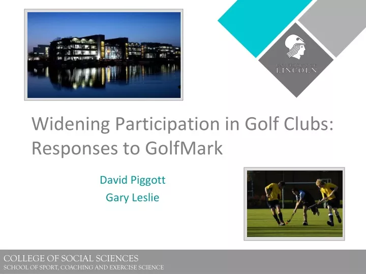 widening participation in golf clubs responses to golfmark