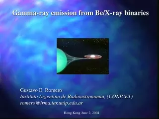 Gamma-ray emission from Be/X-ray binaries