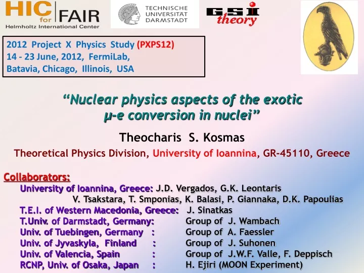 nuclear physics aspects of the exotic e conversion in nuclei