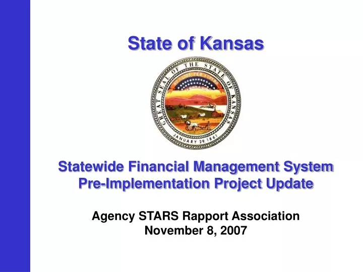 state of kansas statewide financial management