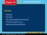 Responsible Teen Relationships: Finding the Right Person and Appropriate Dating Behavior - slide 1