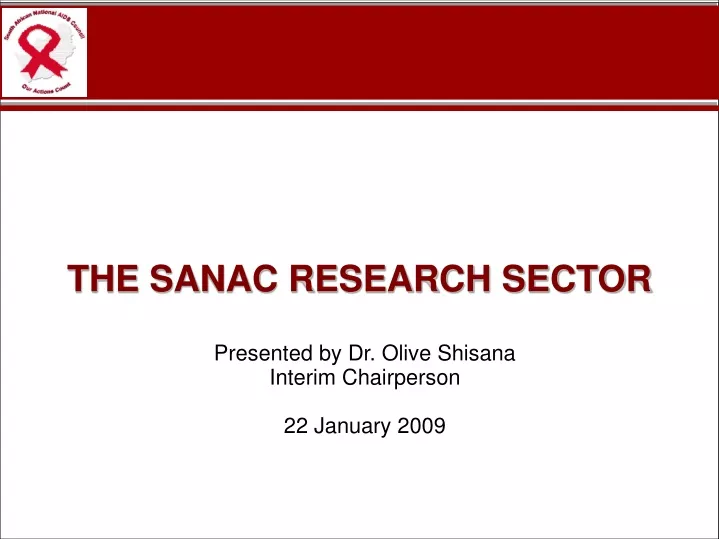 the sanac research sector