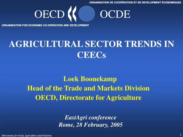 agricultural sector trends in ceecs