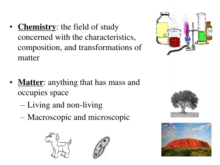 chemistry the field of study concerned with