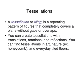 Tessellations!