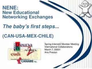 NENE:  New Educational  Networking Exchanges The baby's first steps... (CAN-USA-MEX-CHILE)