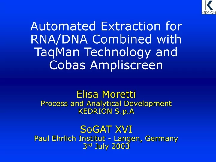 automated extraction for rna dna combined with
