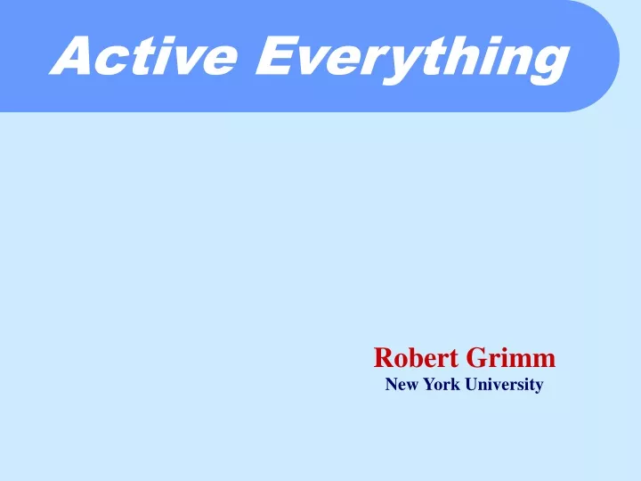 active everything