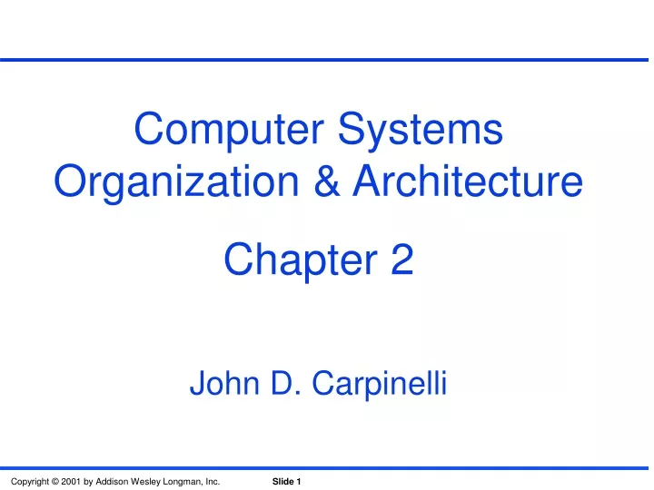 computer systems organization architecture