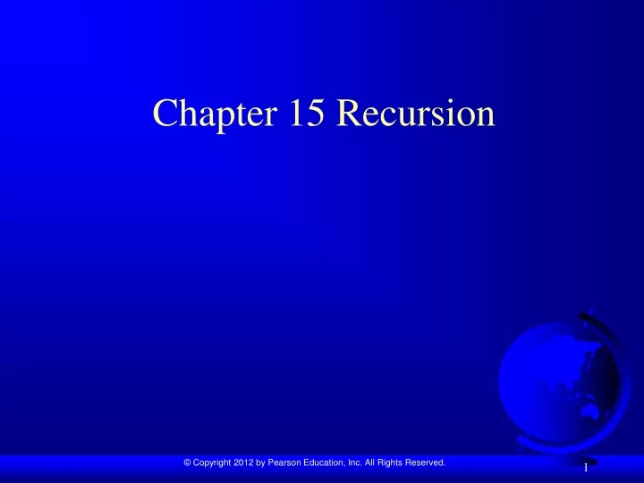 chapter 15 recursion