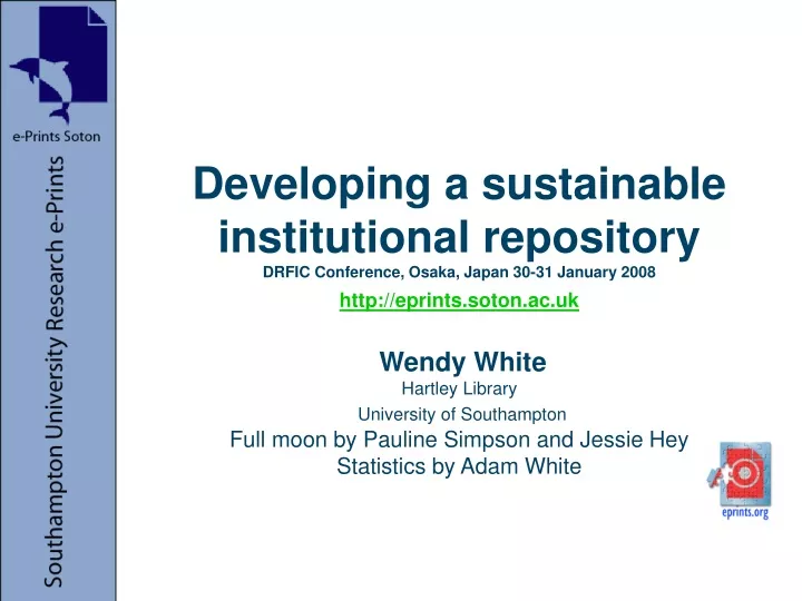 developing a sustainable institutional repository
