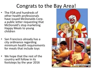 Congrats to the Bay Area!