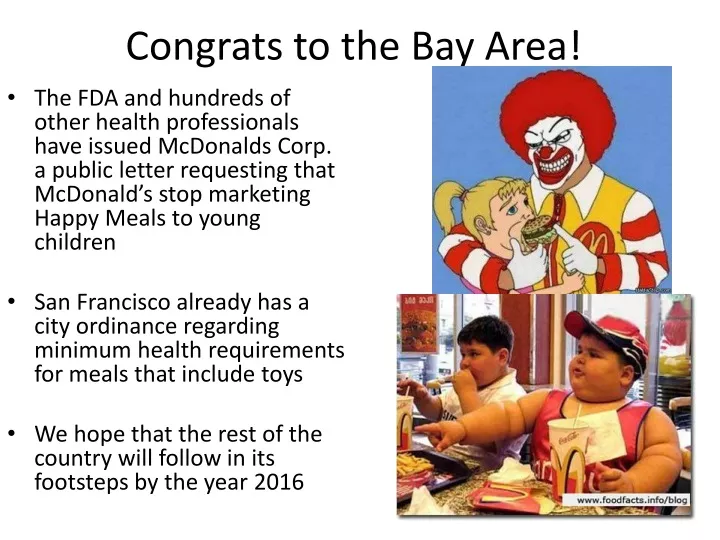 congrats to the bay area