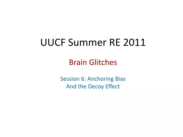 uucf summer re 2011