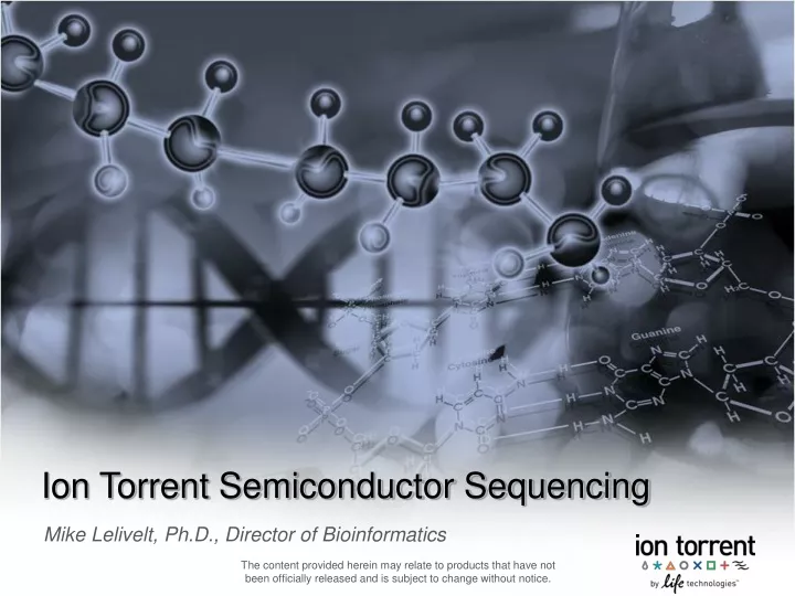 ion torrent semiconductor sequencing