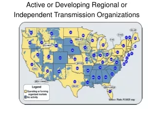 Active or Developing Regional or Independent Transmission Organizations