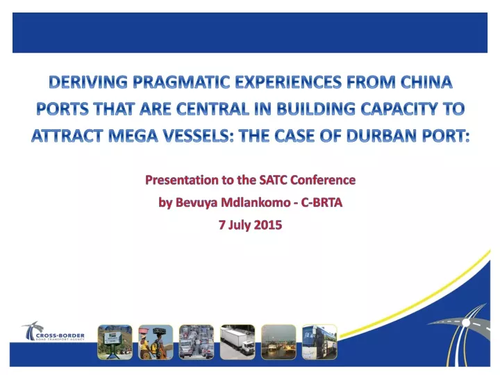 deriving pragmatic experiences from china ports