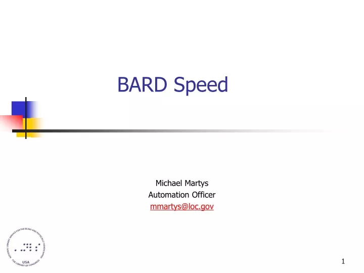bard speed