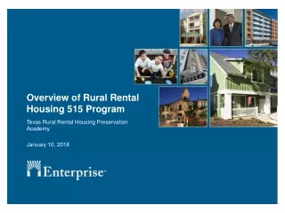 Overview of Rural Rental Housing 515 Program
