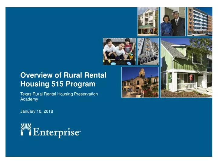 overview of rural rental housing 515 program
