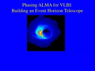 Phasing ALMA for VLBI: Building an Event Horizon Telescope