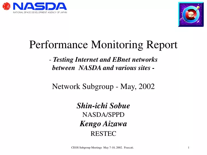 performance monitoring report testing internet