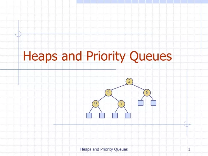 heaps and priority queues
