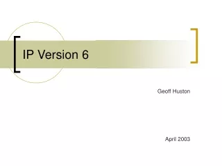 IP Version 6