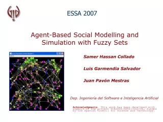 Agent-Based Social Modelling and Simulation with Fuzzy Sets