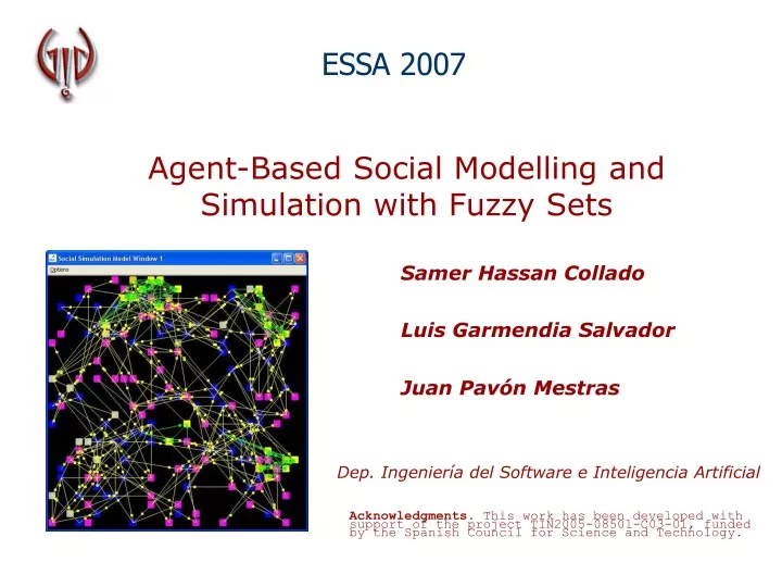 agent based social modelling and simulation with fuzzy sets