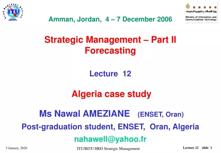 amman jordan 4 7 december 2006 strategic