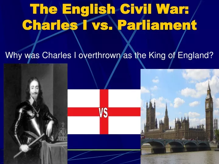 the english civil war charles i vs parliament