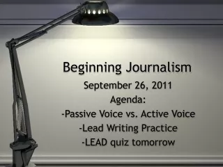 Beginning Journalism