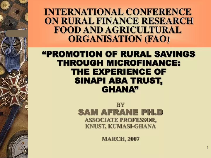 international conference on rural finance